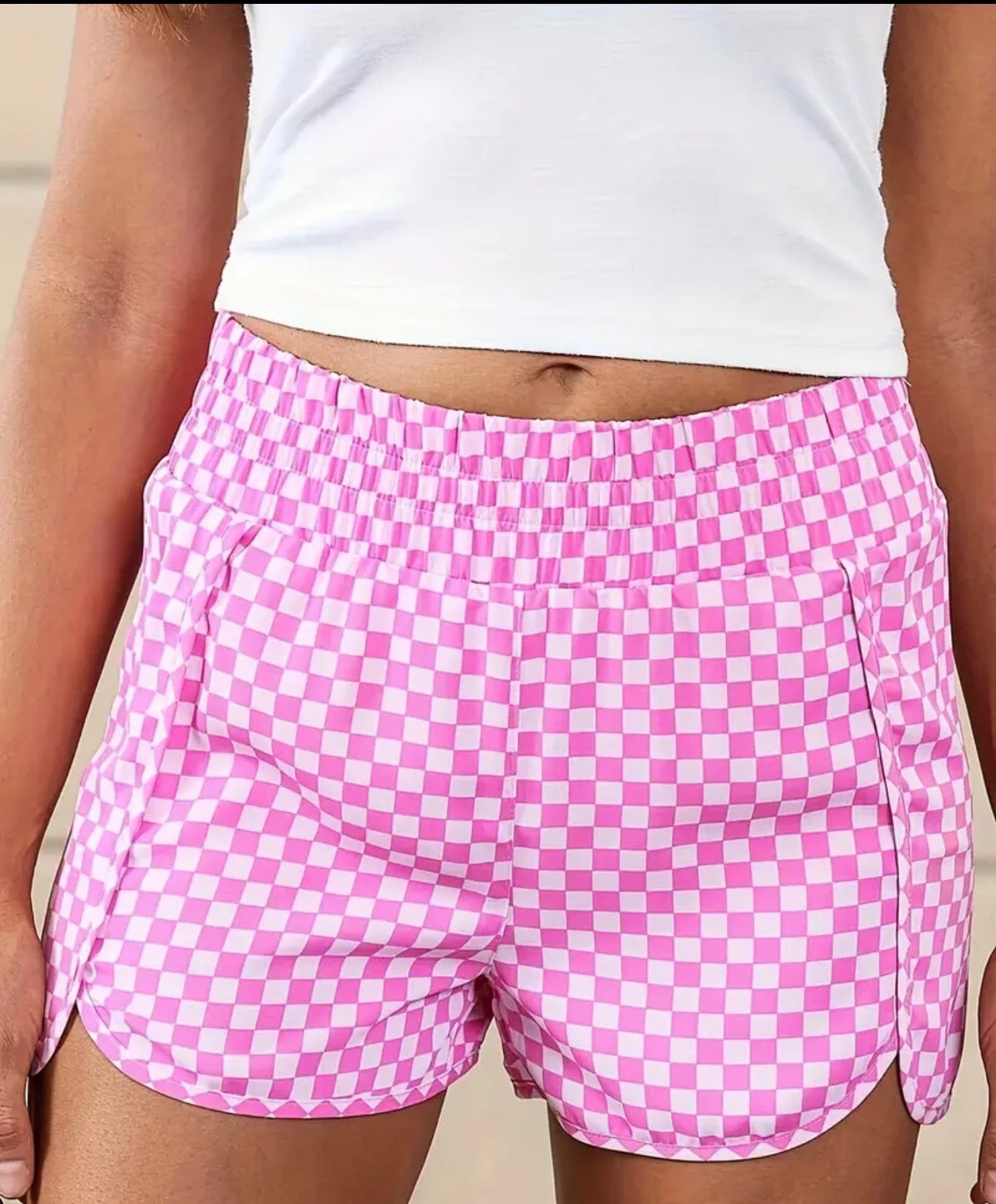 Women's checkered shorts