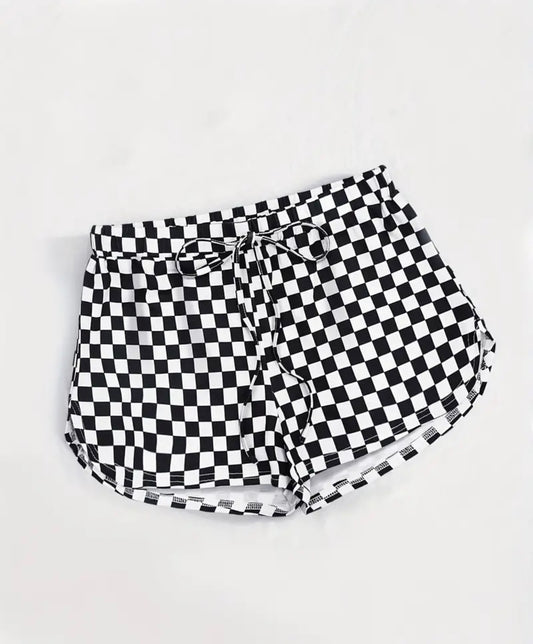 Women's checkered shorts