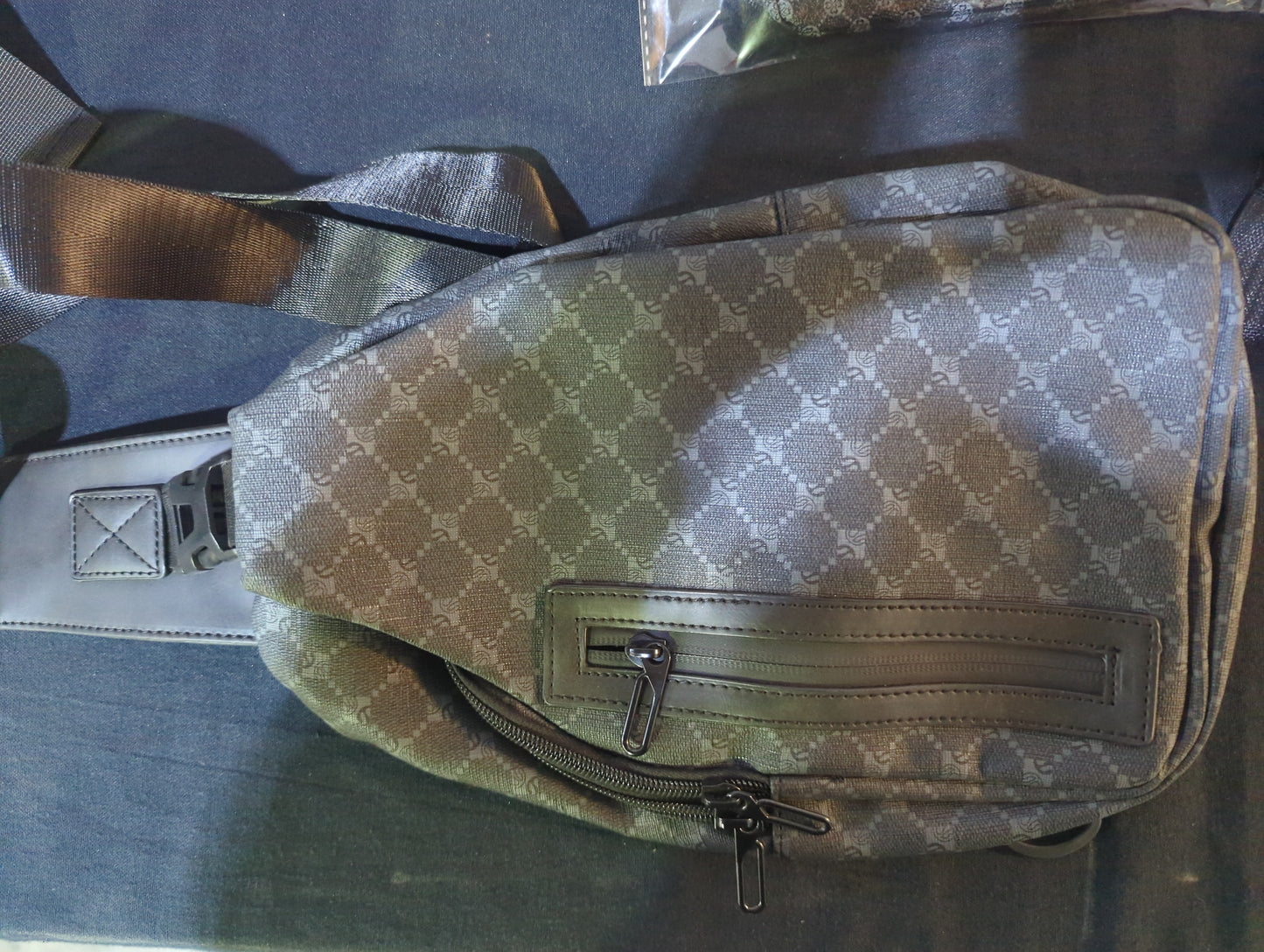 Large leather Cross Body Bag